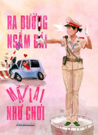 Sat thu dau mung mu che anh hai huoc giao thong Viet Nam