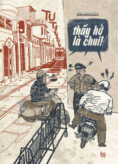 Sat thu dau mung mu che anh hai huoc giao thong Viet Nam