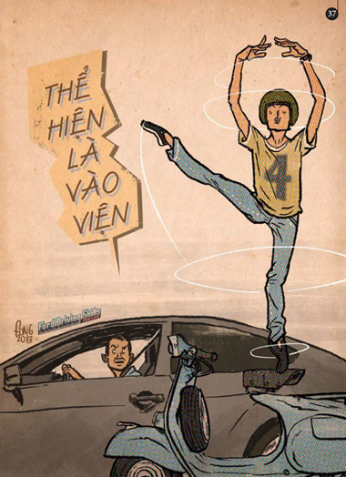 Sat thu dau mung mu che anh hai huoc giao thong Viet Nam
