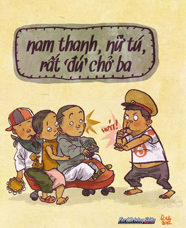 Sat thu dau mung mu che anh hai huoc giao thong Viet Nam
