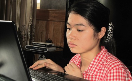 Học thêm từ mạng internet giúp Thùy Dương trang bị thêm nhi