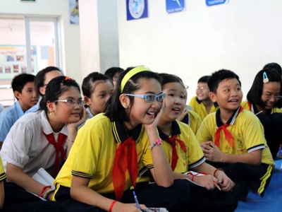 Trường Tiểu học Cao Bá Quát (quận 1, TPHCM) luôn được phụ huynh tín nhiệm và tìm mọi cách cho con vào học. Ảnh: Gia Huy