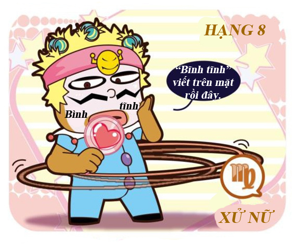 Xep hang muc do binh tinh nhat cua 12 cung hoang dao