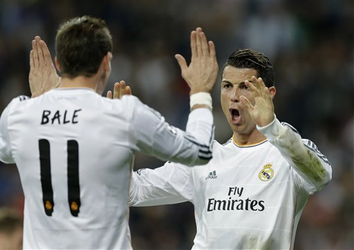 Hàng công Real Madrid luôn vô cùng đáng sợ với cặp Bale-Ronaldo