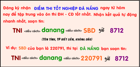 Diem thi tot nghiep THPT nam 2014 TP Da Nang