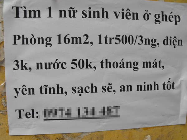 Cuoi ra nuoc mat voi canh sinh vien tim nha tro