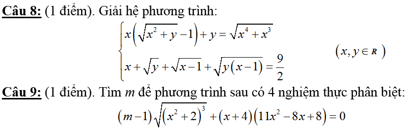 De thi thu THPT Quoc Gia mon Toan nam 2015 - THPT Thach Thanh 1 (Lan 2)