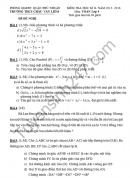 Đề thi học kì 2 lớp 9 môn Toán - THCS Châu Văn Liêm 2016
