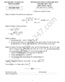Đề thi học kì 2 lớp 11 môn Toán - Sở GD&ĐT Nam Định 2016