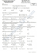 Đề thi học kì 1 lớp 12 môn Toán của THPT Đa Phúc năm 2016-2017 có đáp án