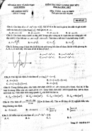 Đề thi học kì 1 môn Toán lớp 12 Sở GD Lâm Đồng -2016-2017