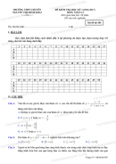 Đề thi học kì 1 môn Toán lớp 12 chuyên N.T.M.Khai 2016-2017 (Có đáp án)