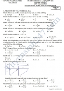 Đề thi học kì 1 môn Toán 12 - Sở GD&ĐT Bắc Giang năm 2016-2017