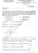 Đề thi cuối học kì 1 môn Toán 12 - THPT Yên Lạc 2 năm 2016-2017