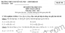 Đề thi học kì 1 lớp 10 môn Toán - THPT Chuyên Amsterdam 2016 -2017