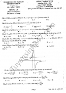 Đề thi học kì 1 môn Toán 12 - Sở GD&ĐT Đồng Tháp năm 2016-2017