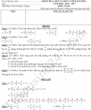 Đề thi học kì 2 lớp 6 môn Toán - THCS Ngọc Trạo 2017