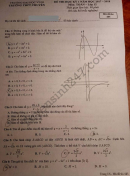 Đáp án đề thi kì 1 lớp 12 môn Toán Chuyên ĐH Vinh 2017 - 2018