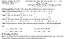 Đề thi kì 2 lớp 7 môn Toán - THCS TT Kỳ Sơn 2018