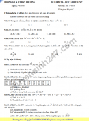 Đề kiểm tra học kì 2 lớp 7 môn Toán - Phòng GD&ĐT Đan Phượng 2018