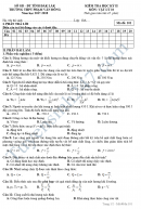 Đề kiểm tra học kì 2 lớp 10 môn Vật lý - THPT Phạm Văn Đồng 2018