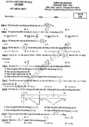 Đề thi giữa kì 1 lớp 12 môn Toán 2018 - 2019 THPT Nguyễn Huệ