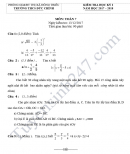 Đề thi học kỳ 1 lớp 7 môn Toán - THCS Đức Chính năm 2018