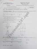 Đề thi học kỳ 1 lớp 12 môn Toán - THPT Đan Phượng năm học 2018 - 2019