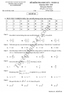 Đề thi học kỳ 1 lớp 12 môn Toán - THCS&THPT M.V.Lomonoxop 2018