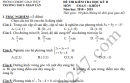 Đề thi học kì 2 lớp 9 môn Toán 2019 - THCS Giao Tân