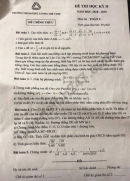 Đề thi học kì 2 lớp 9 môn Toán THCS Lương Thế Vinh 2019