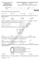 Đề thi thử THPTQG 2019 môn Toán - THPT Lương Ngọc Quyến lần 2