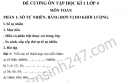 Đề cương ôn tập học kì 1 lớp 4 môn Toán 2019