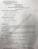 Đề thi học kì 1 Toán lớp 6 Phòng GD&ĐT Quận 10 năm 2019