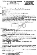 Đề thi kì 2 môn Toán lớp 9 - Chuyên Amsterdam 2020