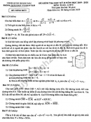 Đề thi kì 2 môn Toán lớp 9 Quận Hoàng Mai 2020