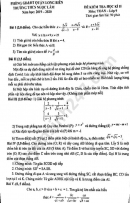 Đề kiểm tra học kì 2 môn Toán 9 THCS Ngọc Lâm 2020