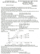 Đề thi thử THPTQG môn Địa THPT Yên Phong số 1 năm 2020