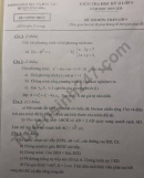 Đề thi kì 2 môn Toán lớp 9 - Phòng GD Ứng Hòa 2020