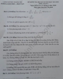 Đề thi học kì 2 môn Toán lớp 9 huyện Thanh Trì năm 2020