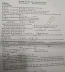 Đề thi học kì 2 môn Hóa lớp 10 THPT Trần Phú năm 2020
