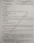 Đáp án đề thi môn Toán vào lớp 10 tỉnh Lào Cai năm 2020