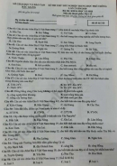 Đề thi thử THPTQG năm 2020 môn Địa tỉnh Bắc Giang lần 2