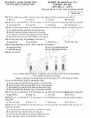 Đề thi thử THPTQG lần 2 năm 2020 THPT Lý Thường Kiệt môn Địa