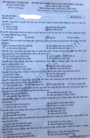 Đáp án đề thi Tốt nghiệp THPT mã đề 314 môn GDCD năm 2020