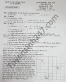 Đề thi học kì 1 năm 2020 THCS Ngọc Thụy môn Toán lớp 8