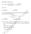 Đề thi giữa kì 2 lớp 11 môn Toán 2021 THPT Nguyễn Hiền (Minh họa)