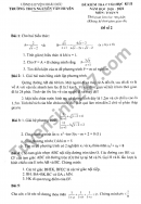 Đề thi cuối kì 2 năm 2021 lớp 9 môn Toán THCS Nguyễn Văn Huyên
