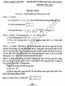 Đề thi thử vào lớp 10 môn Toán huyện Anh Sơn năm 2021