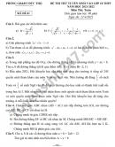 Đề thi thử vào lớp 10 năm 2021 môn Toán Phòng GD Đức Thọ